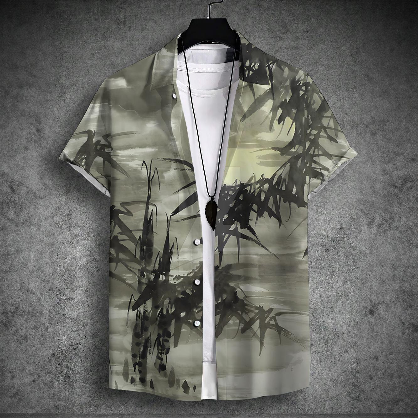 Design Trend 3D Digital Printing Men's Shirt