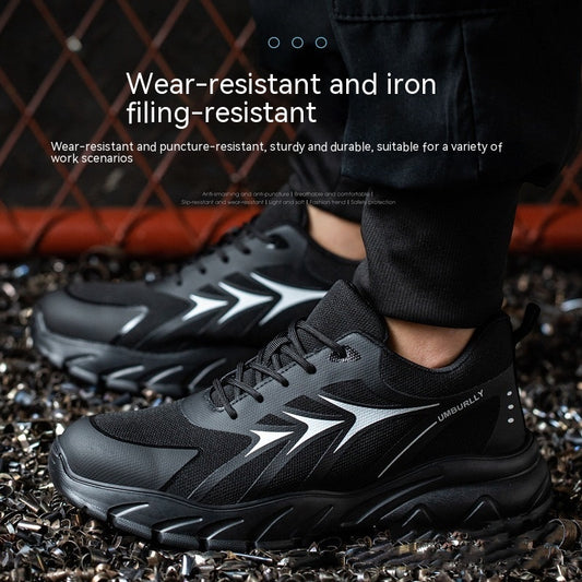 Work Anti-smashing And Anti-penetration Steel Toe Cap Safety Shoes