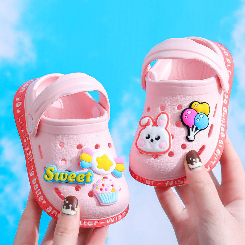 Kids Cartoon Cave Hole Sandals