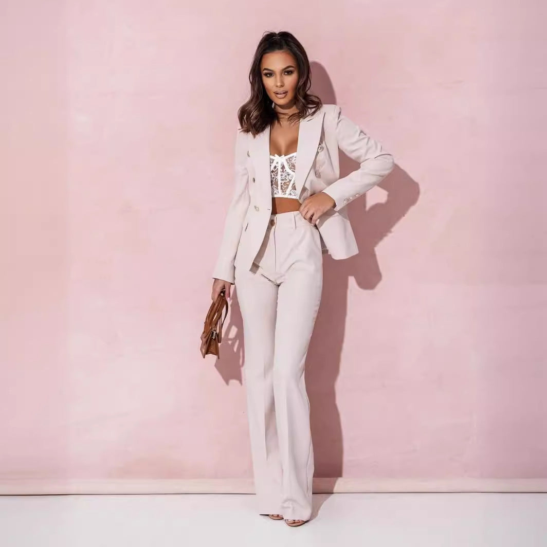 Women's Business Suit Double Breasted Suit