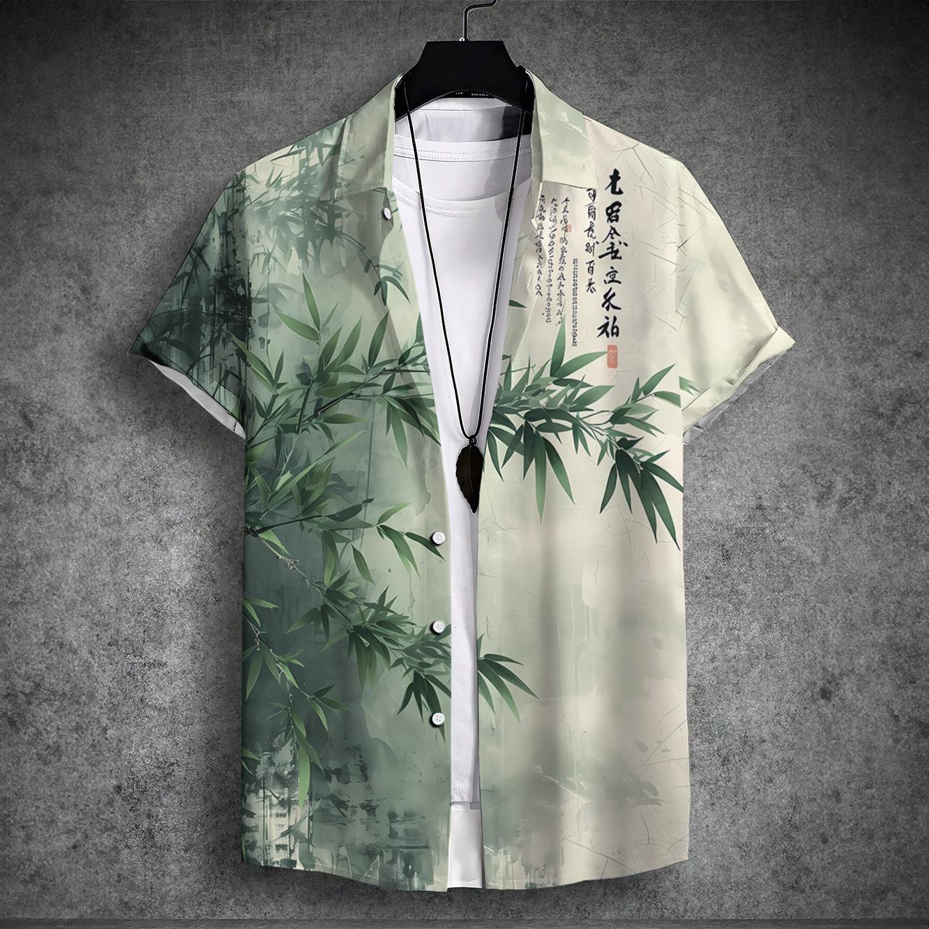 Design Trend 3D Digital Printing Men's Shirt